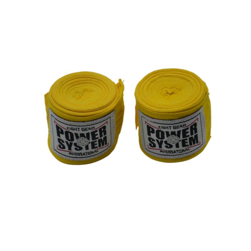 Бинти для боксу Power System PS-3404 Yellow (4 м)
