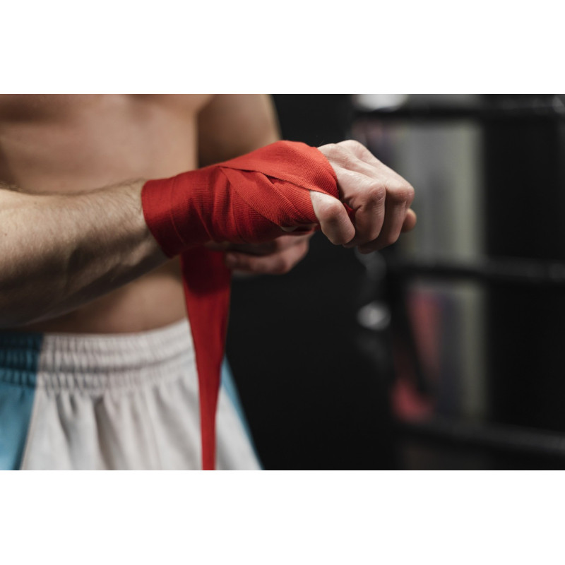 Бинти для боксу PowerPlay 3046 Червоні (2.5 м)