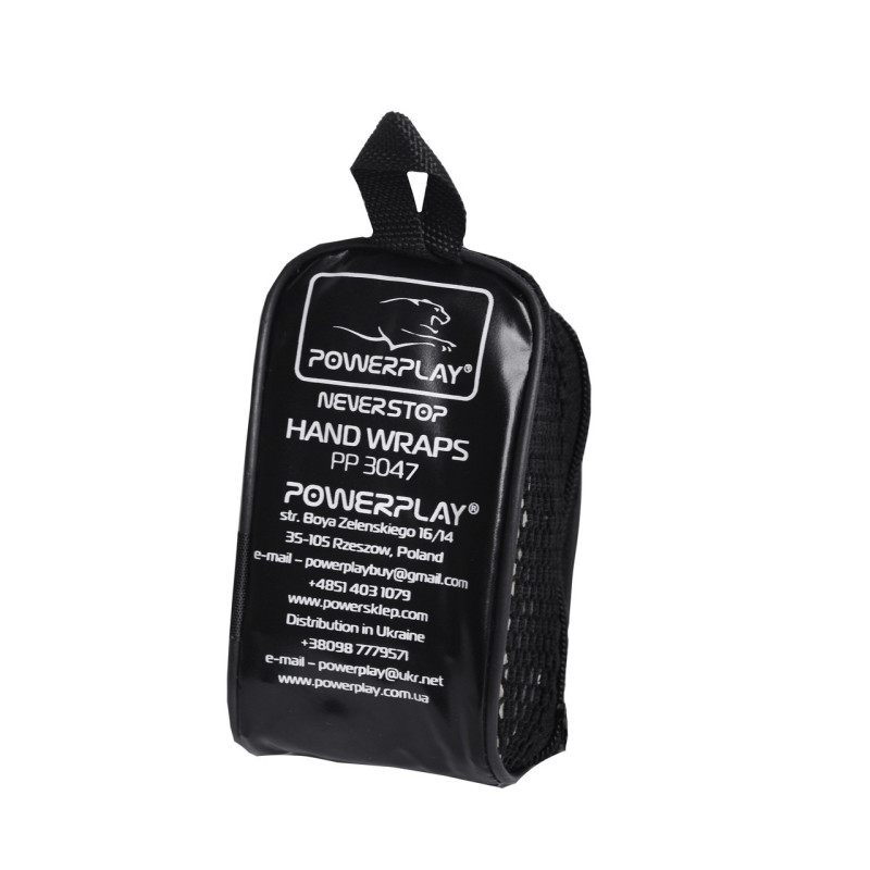 Бинты для бокса PowerPlay 3046 NYLON, Комплект: 2 бинта+чехол, Длина 2,5 м, Эластичные, Нейлон, Синий