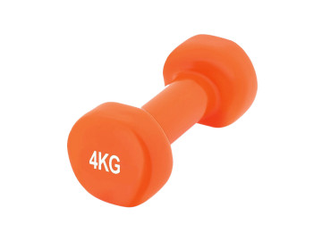 Гантель вінілова PowerPlay 4125 Achilles 4 кг. Помаранчева (1шт.)