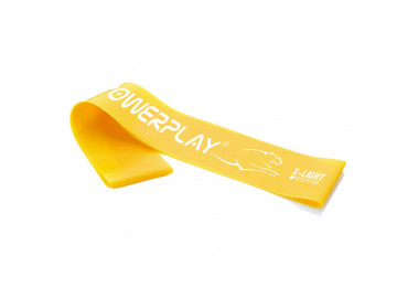Резинка для фітнесу (стрічка-еспандер) PowerPlay 4113 Mini Power Band 0.4мм. Жовта (опір 1-3 кг)