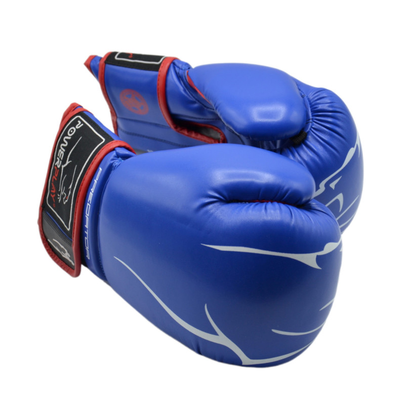 Боксерські рукавиці PowerPlay 3018 Jaguar Сині 10 унцій