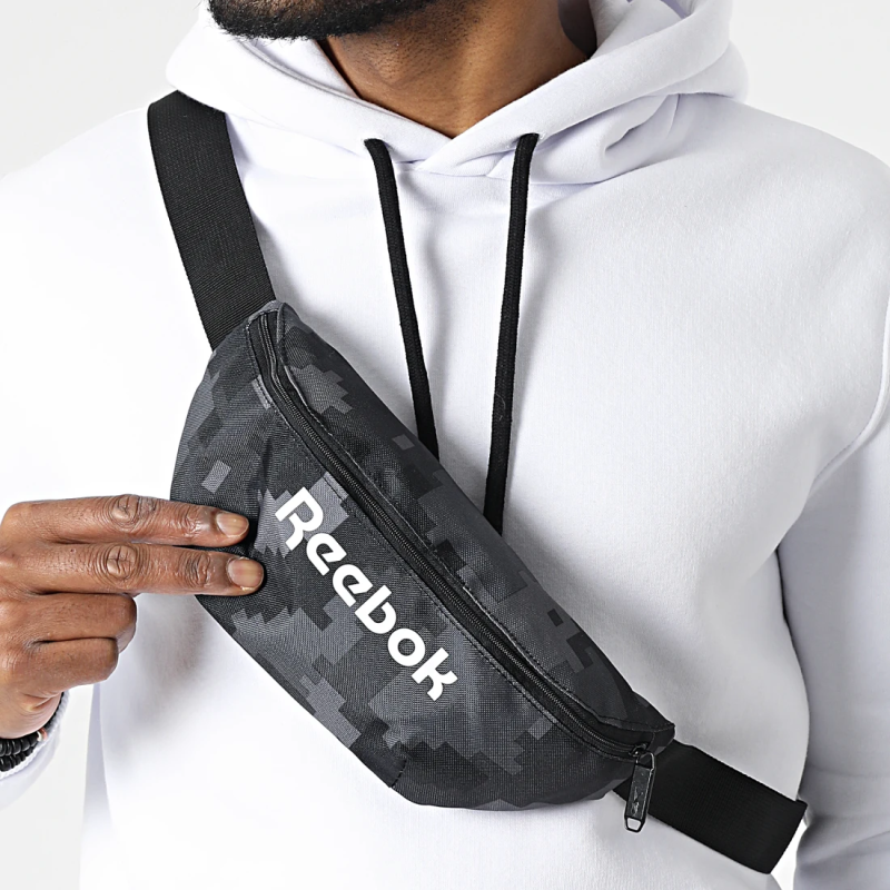 Черная поясная сумка-кроссбоди Reebok для телефона и документов