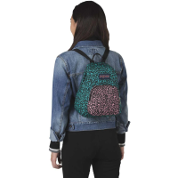 Молодежный рюкзак 10L Jansport Half Pint бирюзовый с розовым