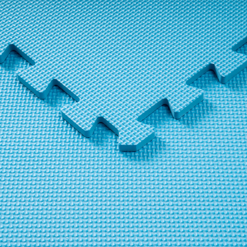 Мат-пазл детский коврик-пазл WCG EVA 30х30х1см голубой