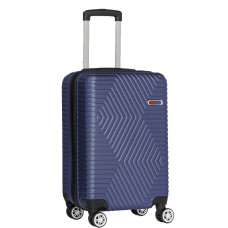 Малый пластиковый чемодан на колесах 45L GD Polo синий