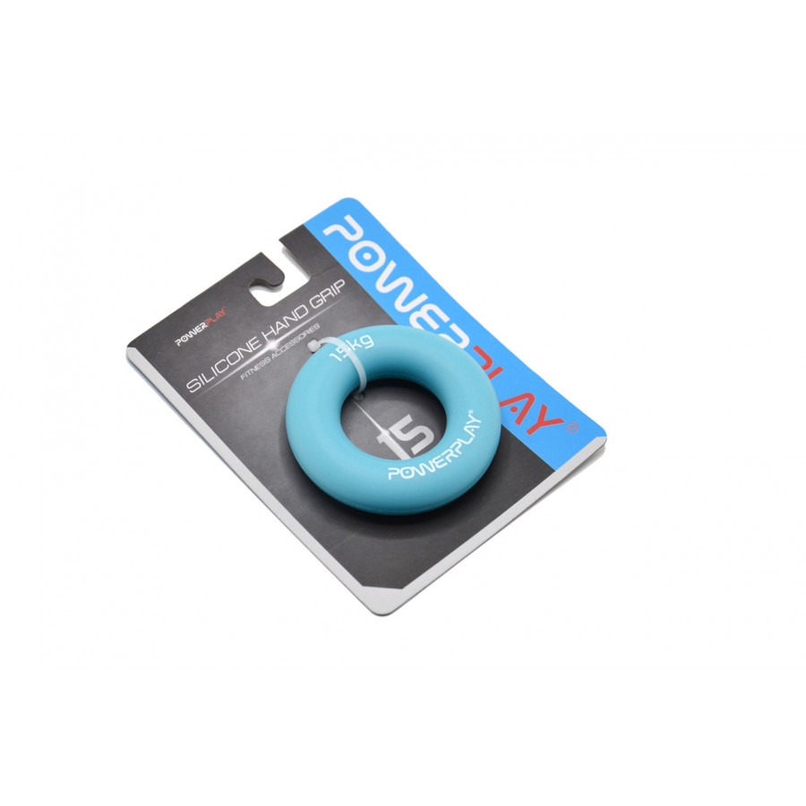 Еспандер кистьовий силіконовий PowerPlay PP-4324 Hand Grip Ring Light 15 кг. Блакитний