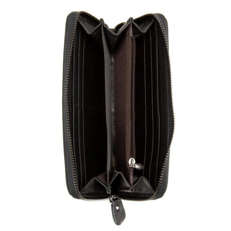 Чоловічий клатч шкіряний Tiding Bag, чорний
