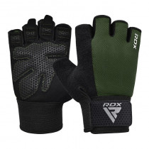 Рукавички для фітнесу RDX W1 Half Army Green Plus L Рукавички для фітнесу RDX W1 Half Army Green Plus L
