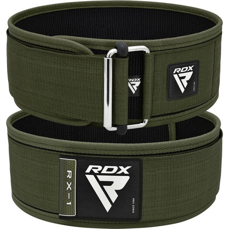 Ремень для тяжелой атлетики RDX RX1 Weight Lifting Belt Army Green XL