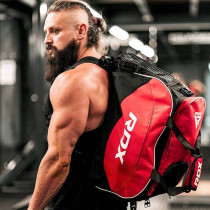 Спортивна сумка RDX R1 Duffel Bag with Backpack Straps Black/Red Спортивна сумка RDX R1 Duffel Bag with Backpack Straps Black/Red