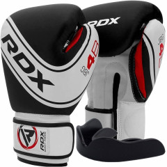 Боксерские перчатки RDX 4B Robo Kids White/Black 6 унций