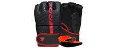 Рукавиці для ММА RDX F6 KARA Matte Red XL (капа у комплекті)