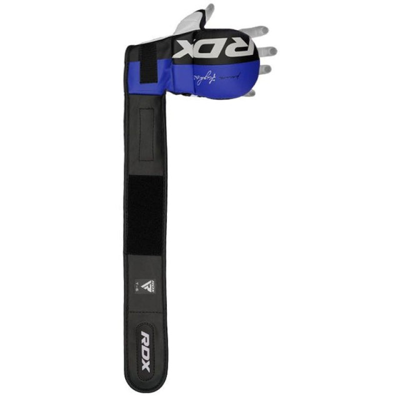 Перчатки для ММА RDX T6 Plus Rex Blue L (капа в комплекте)