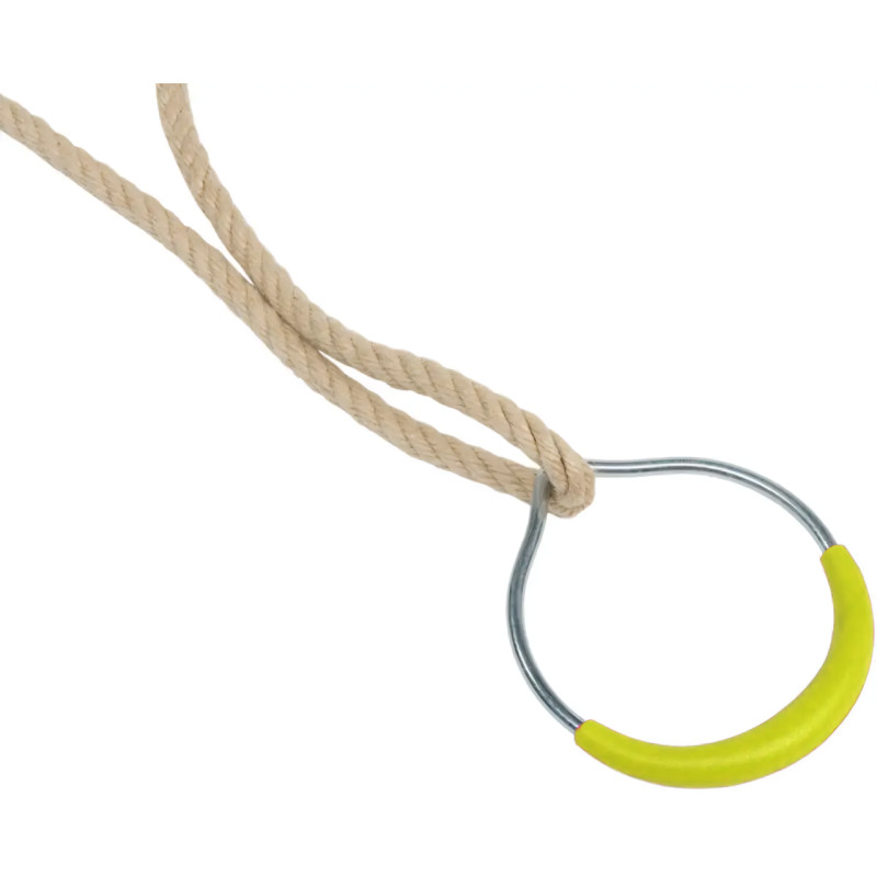 Металеві спортивні кільця для дитячих площадок WCG. Жовті