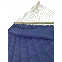 Двухместный гамак SOFT синий XXL 200x140 с планками WCG