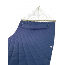Двухместный гамак SOFT синий XXL 200x140 с планками WCG