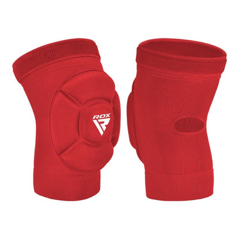Наколінники спортивні RDX HOSIERY KNEE FOAM K5 RED/WHITE-S (пара), Розмір S, Поліестер, Червоні