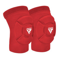 Наколенники спортивные RDX HOSIERY KNEE FOAM K5 RED/WHITE-S (пара), Размер S, Полиэстер, Красные