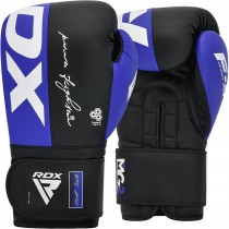 Боксерські рукавиці RDX F4 Boxing Sparring Gloves Hook&Loop BLUE/BLACK 16 унцій (капа у комплекті)