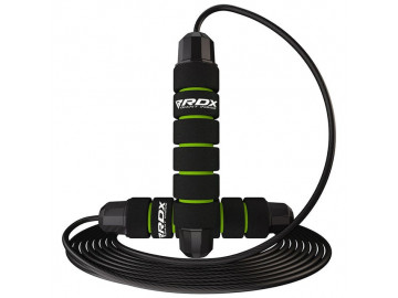Скакалка швидкісна RDX SKIPPING ROPE STEEL COATED CABLE W1 Green