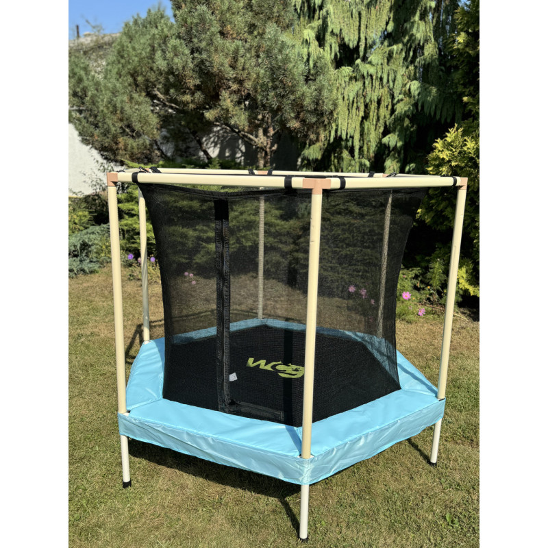 Батут манеж 173 см шестигранный с сеткой WCG Hexi M