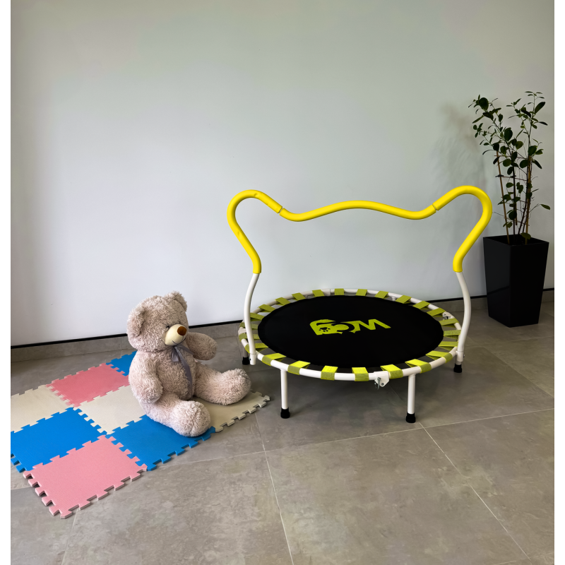 Детский Батут с ручкой WCG Koala ярко желтый