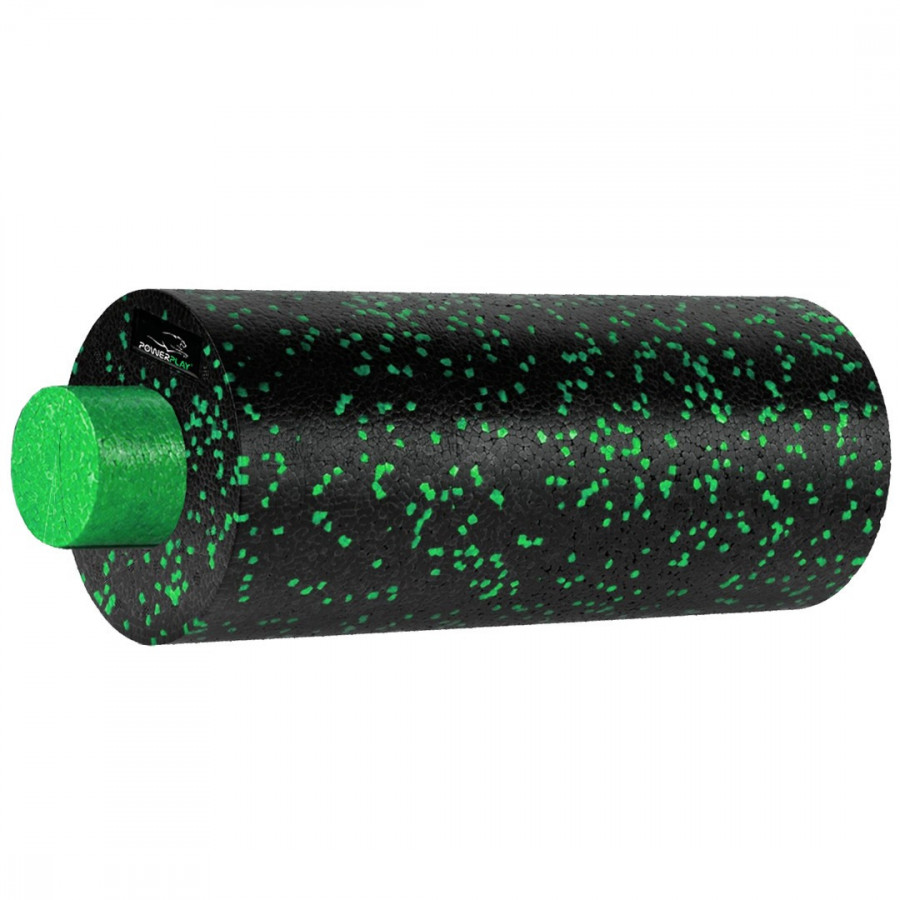 Масажний набір PowerPlay PP_4015 EPP Foam Roller Set 4in1 (2-ва роли + 2-ва м'ячі) Чорно-зелений