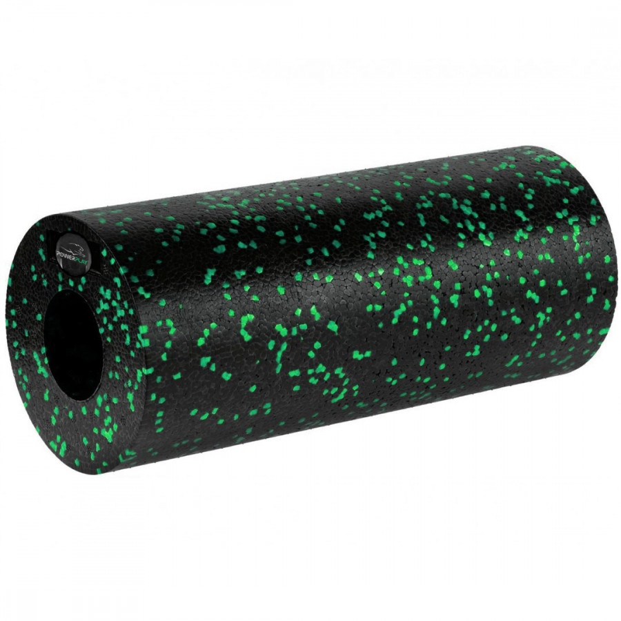 Масажний набір PowerPlay PP_4015 EPP Foam Roller Set 4in1 (2-ва роли + 2-ва м'ячі) Чорно-зелений