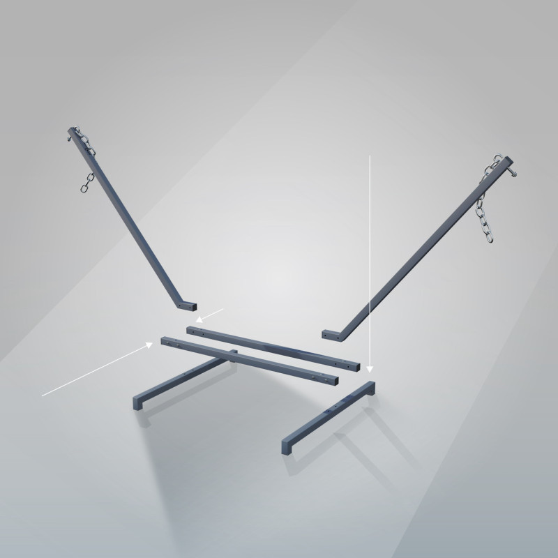 Стойка для гамака WCG Каркас для Гамака метал 50х50 графит