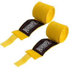 Бинти для боксу PowerPlay 3046 NYLON, Комплект: 2 бинти+чохол, Довжина 3 м, Еластичні, Нейлон, Жовтий