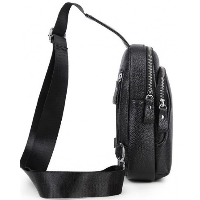 Мужская сумка-слинг Tiding Bag черная