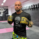 Боксерські рукавиці Phantom Muay Thai Black Gold 10 унцій (Бинти 4м. )