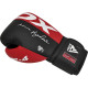 Боксерські рукавиці RDX F4 Boxing Sparring Gloves Hook&Loop RED/BLACK (капа у комплекті), 14 унцій, Штучна шкіра Kalix Skin Mayahide, Чорно-червоний
