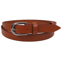 Женский ремень кожаный Skipper, Украина, карамельный 2 см