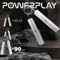 Еспандер-ножиці алюмінієвий PowerPlay 4322 (90 кг) PRO+ Срібний Еспандер-ножиці алюмінієвий PowerPlay 4322 (90 кг) PRO+ Срібний