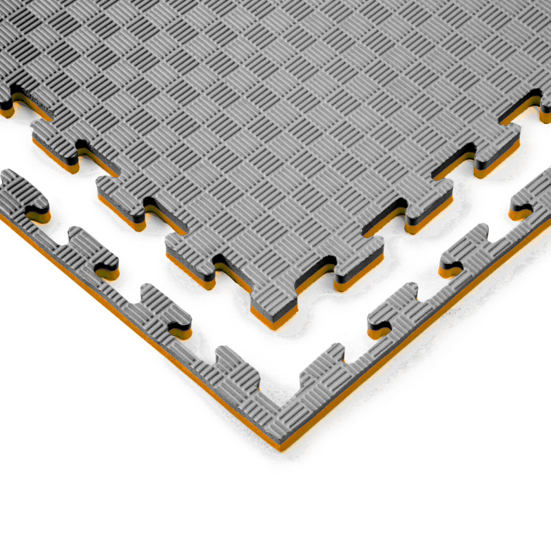 Мат-татами (Мат-пазл ласточкин хвост) WCG EVA 100х100х2 cm черно-оранжевый