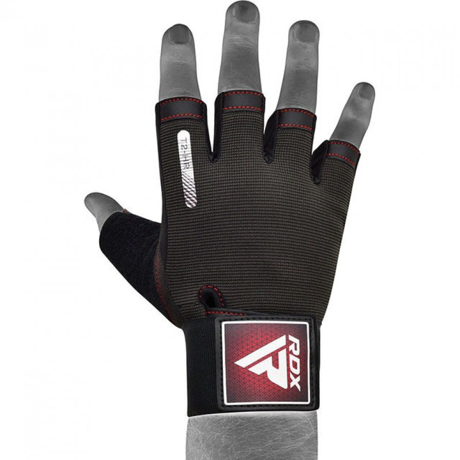 Рукавички для фітнесу RDX T2 Half Red XL