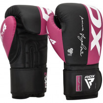 Боксерські рукавиці RDX REX F4 PINK/BLACK-12 унцій (капа в комплекті) Боксерські рукавиці RDX REX F4 PINK/BLACK-12 унцій (капа в комплекті)