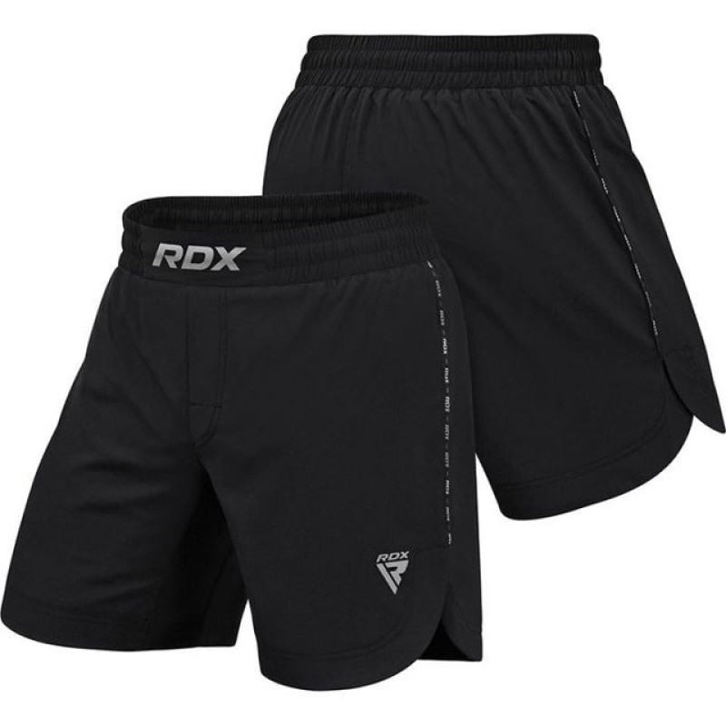 Шорти для MMA RDX T15 Black (чоловічі), Розмір L, Поліестер, Спандекс, Чорний, для MMA, боксу, кікбоксингу, греплінгу, муай-тай