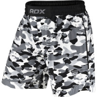 Шорты для MMA RDX T15 CAMO (мужские), Размер XXL, Полиэстер, Спандекс, Cерый, для ММА, бокса, кикбоксинга, грепплинга, муай-тай