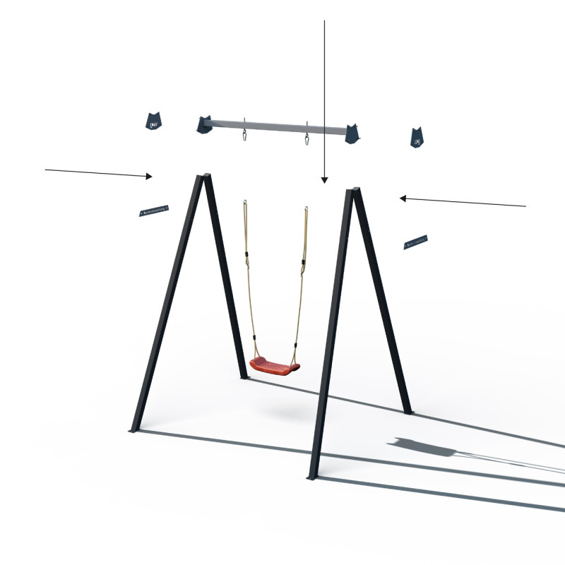 Каркас для дитячої гойдалки WCG 1 Play Frame + гойдалка пластикова Blow
