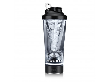 Шейкер спортивний електричний VOLTRX VortexBoost 600 мл. Tritan Black