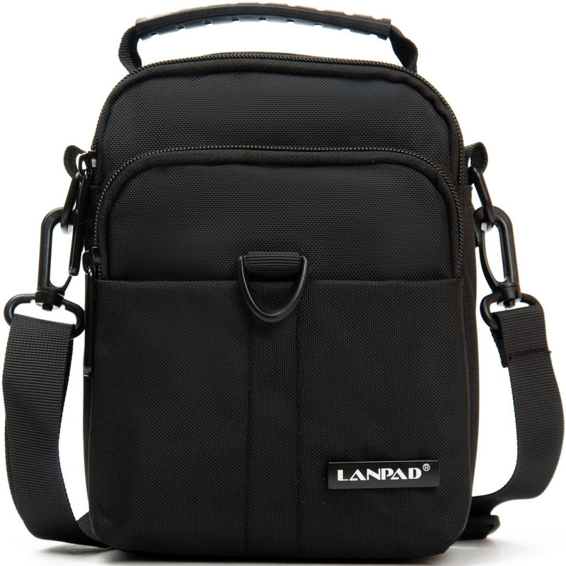Сумка мужская Lanpad на плечо черная