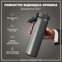 Пляшка для води металева ION8 1200 мл. Stainless Steel , Grey Пляшка для води металева ION8 1200 мл. Stainless Steel , Grey