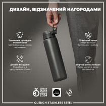 Пляшка для води металева ION8 1200 мл. Stainless Steel , Grey Пляшка для води металева ION8 1200 мл. Stainless Steel , Grey