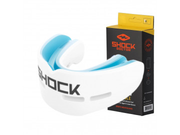 Капа Shock Doctor Nano Double доросла, на верхні та нижні зуби (вік 11+.) White (art. 6702-WH-AD)