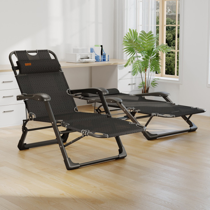 Розкладне крісло шезлонг садовий WCG FCB-S07