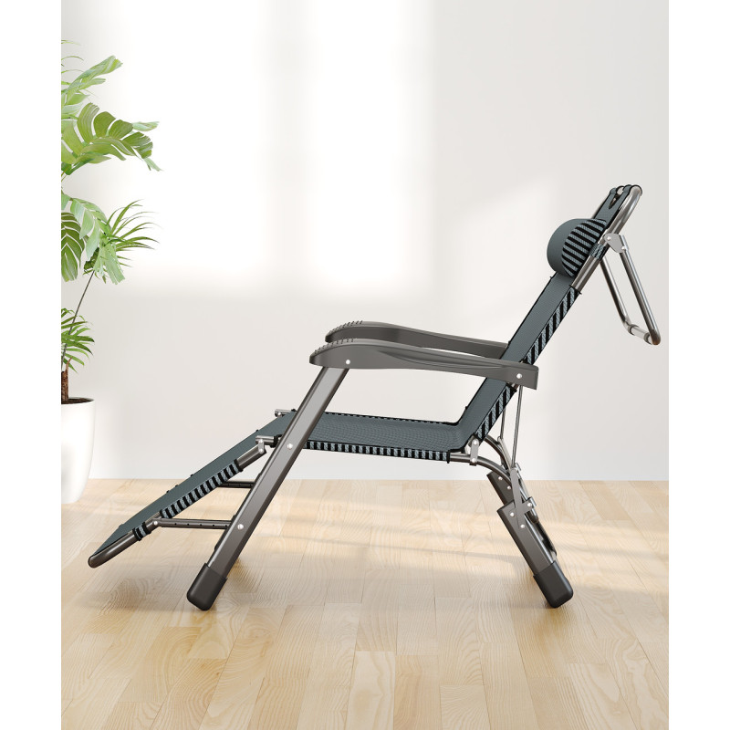 Розкладне крісло шезлонг садовий WCG FCB-S01