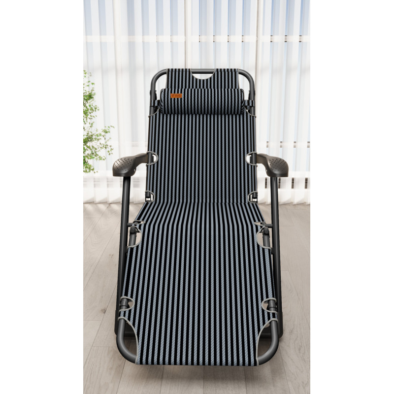 Розкладне крісло шезлонг садовий WCG FCB-S01